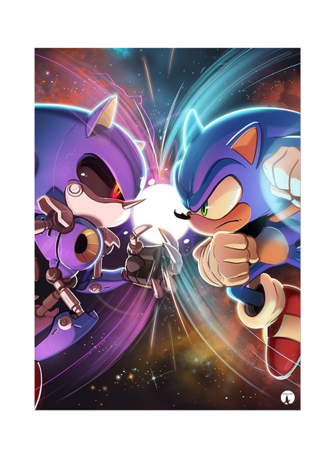 BP The Video Game Sonic Mouse Pad Blue/Purple
