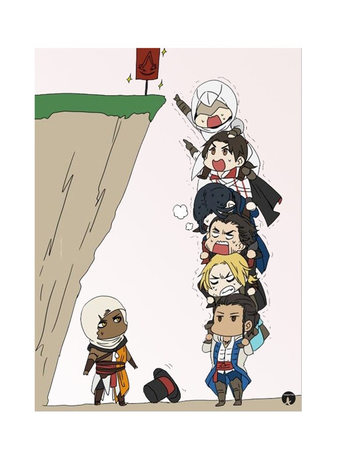 The Video Game Assassin's Creed Mouse Pad Grey/Beige