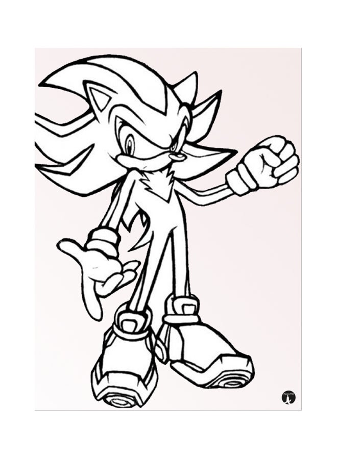 بي بي وسادة ماوس بتصميم شخصية لعبة الفيديو Sonic أبيض/بيج