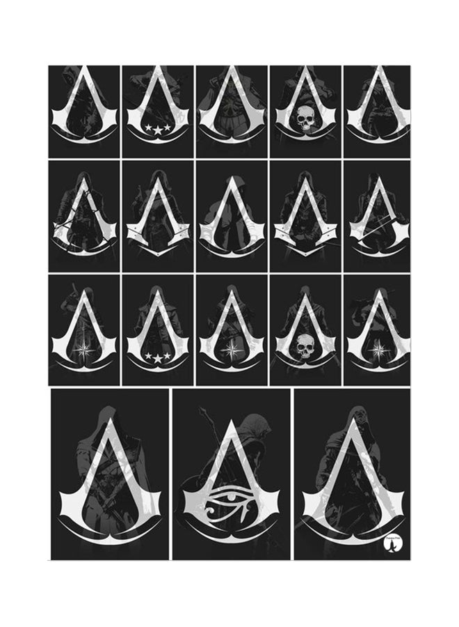 بي بي وسادة ماوس بتصميم من لعبة الفيديو Assassin's Creed رمادي