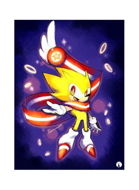 The Video Game Sonic Mouse Pad Blue