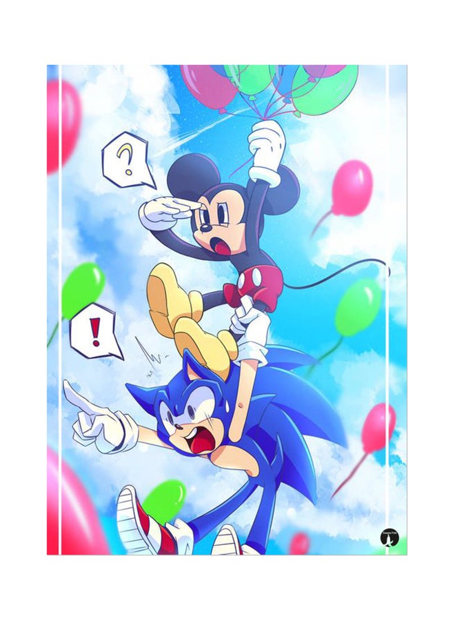 BP The Video Game Sonic Printed Mouse Pad Multicolour