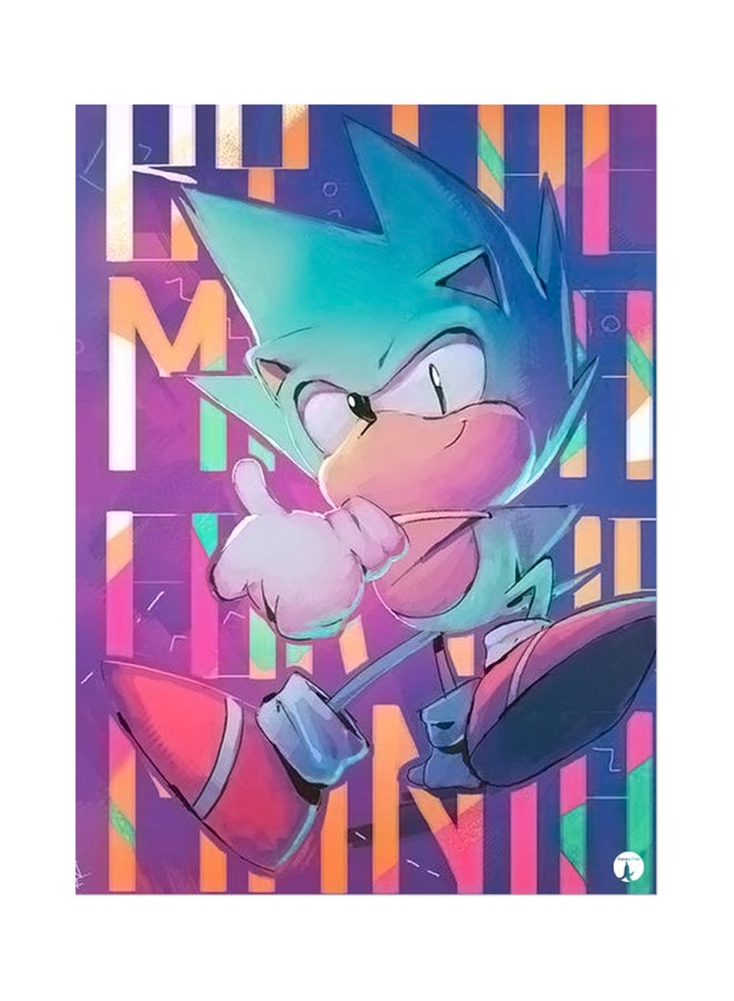 بي بي لوح ماوس بطبعة من لعبة الفيديو "Sonic" متعدد الألوان