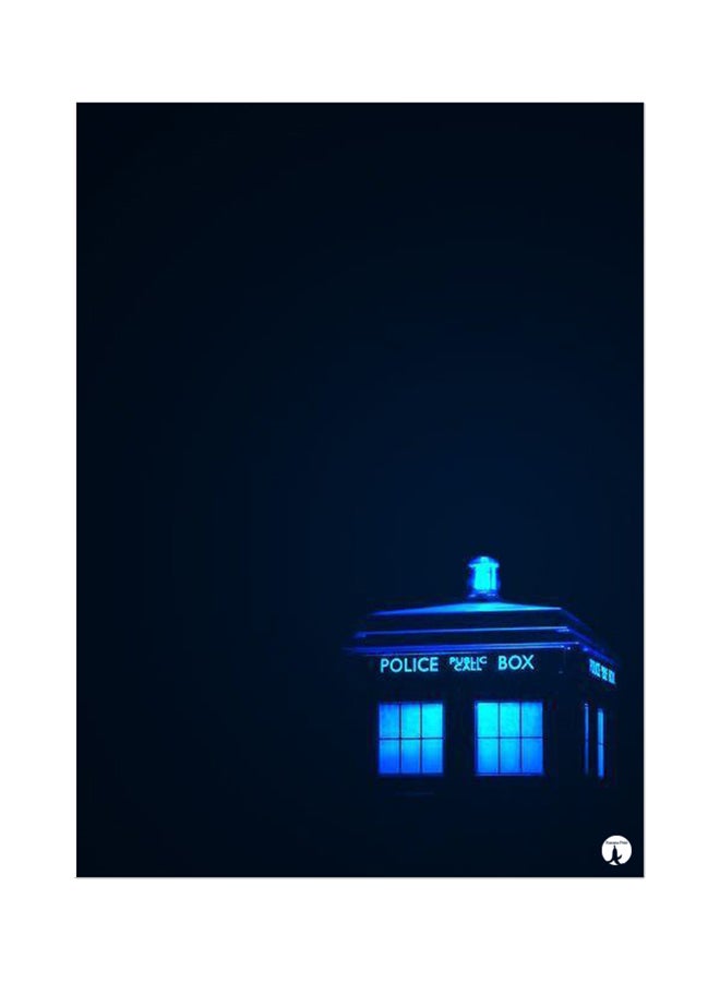 لوحة ماوس بتصميم مستوحى من المسلسل التلفزيوني "Doctor Who" الأسود / الأزرق
