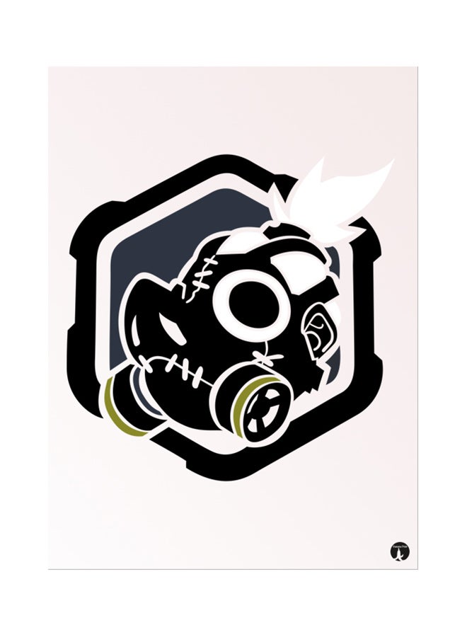 BP The Video Game Overwatch Printed Mouse Pad Black/White/Beige