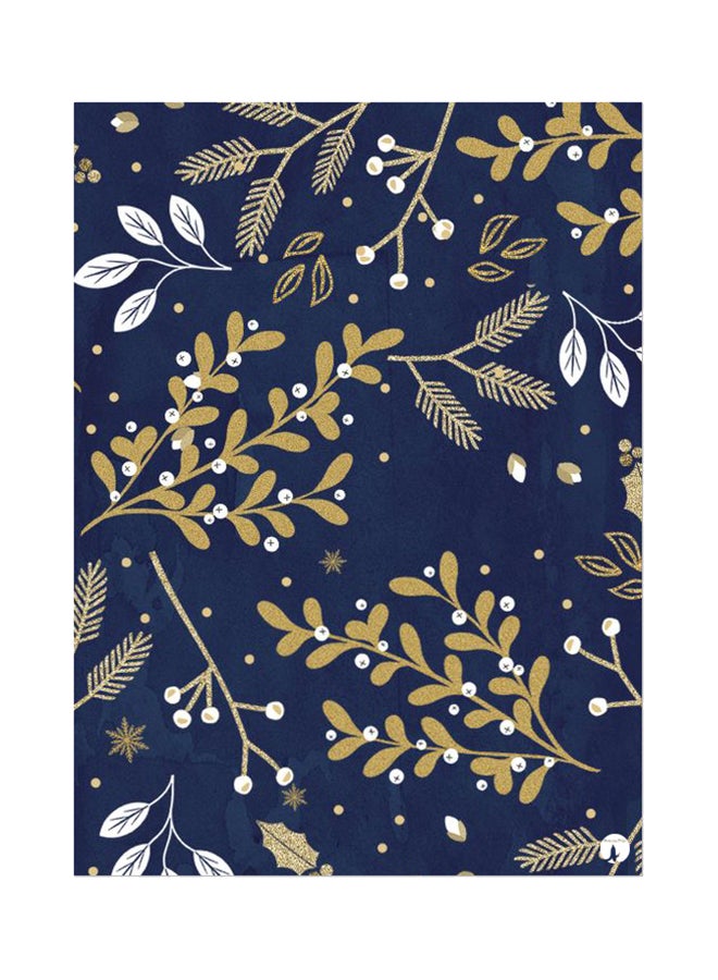 BP Flowers Mouse Pad Blue/Beige/White