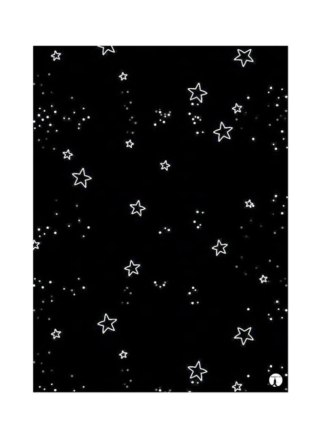 بي بي لوحة ماوس مزينة بصورة نجوم أسود