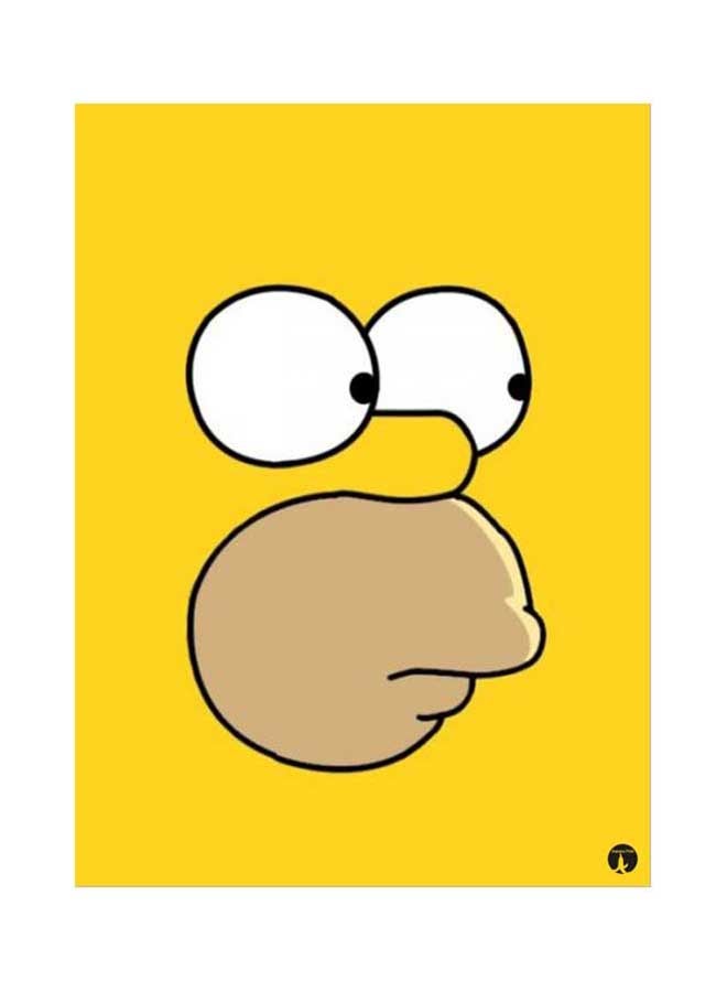 BP The Simpsons Mouse Pad Yellow/Beige/White
