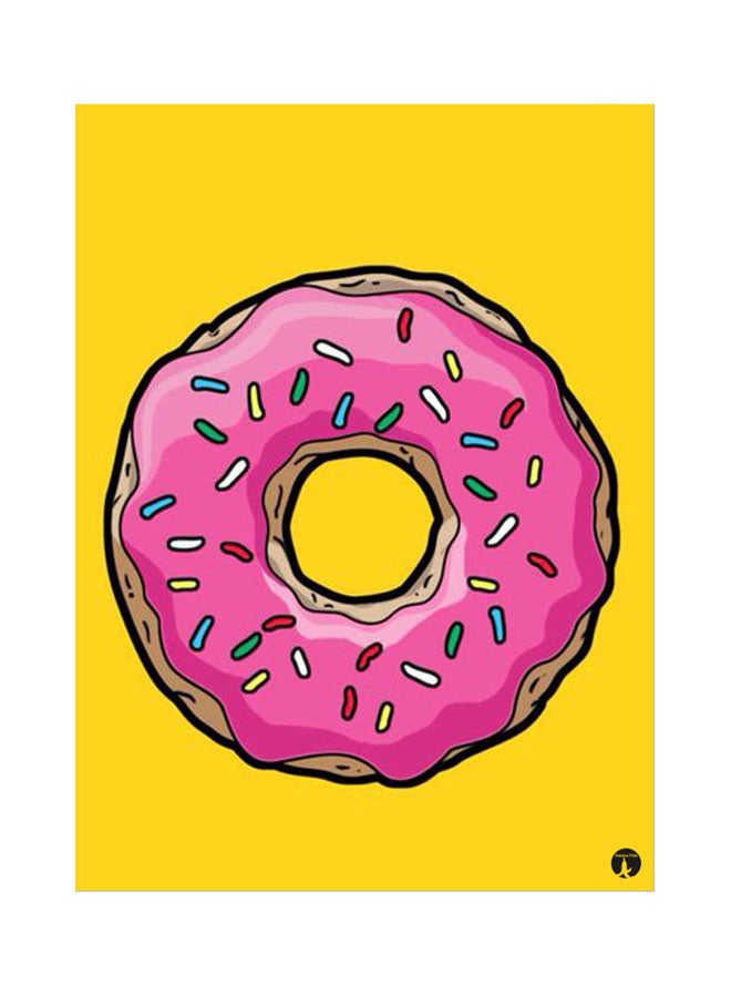 BP A Donut Printed Mouse Pad Yellow/Pink