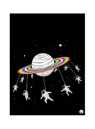 A Planet Printed Mouse Pad Multicolour - v1577788613/N32883377A_1