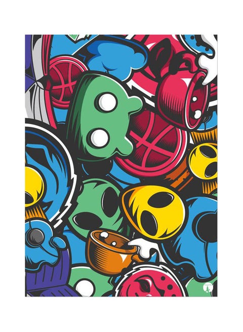 Random Things Mouse Pad Multicolour