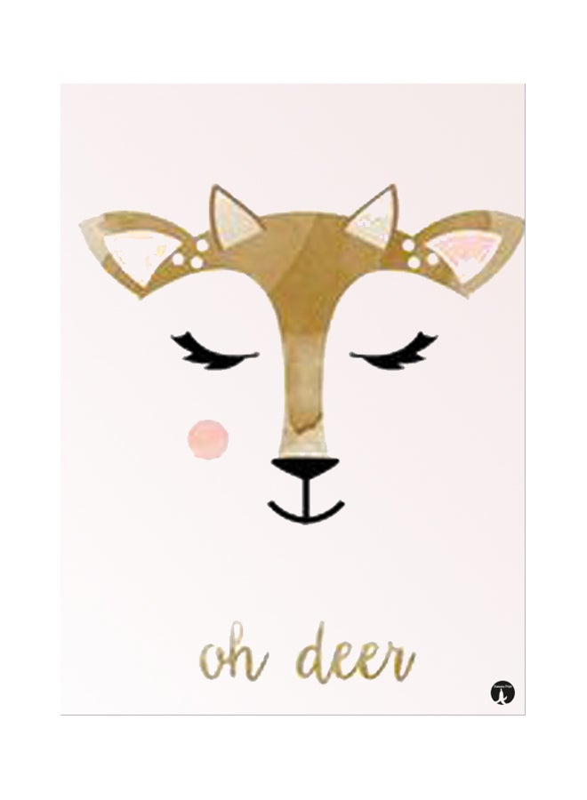 BP A Deer Mouse Pad Beige