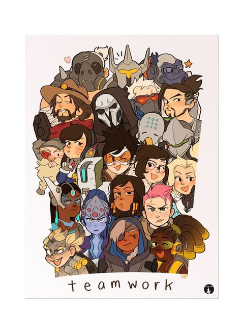 The Video Game Overwatch Mouse Pad Multicolour