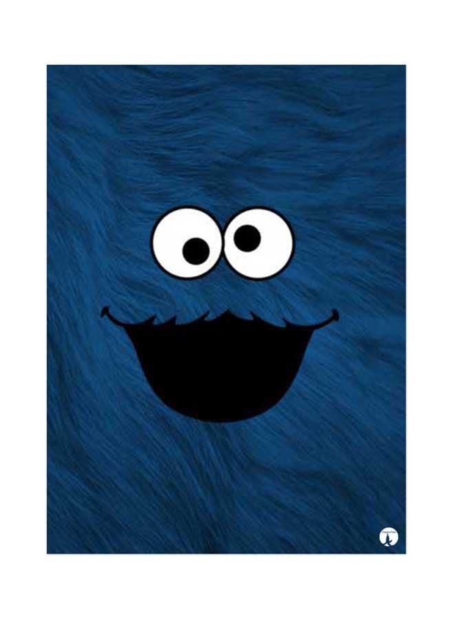 BP The Cookie Monster Printed Mouse Pad Blue/White/Black