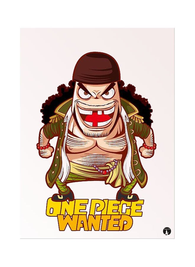 لوحة ماوس بتصميم مسلسل الرسوم المتحركة "One Piece" بيج