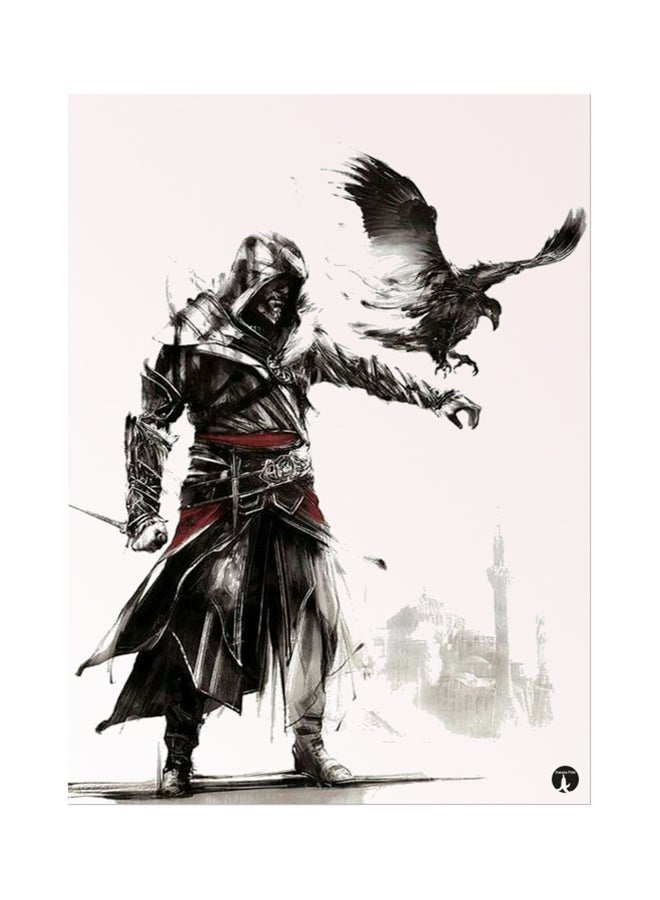 BP The Video Game Assassin's Creed Printed Mouse Pad White/Black