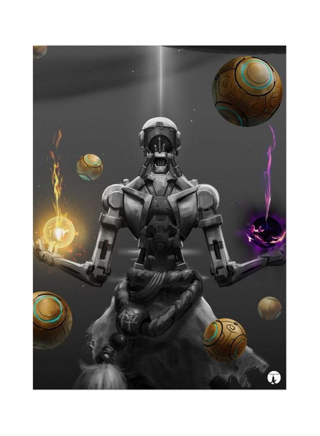 بي بي لوحة ماوس بتصميم لعبة الفيديو "Overwatch" رمادي