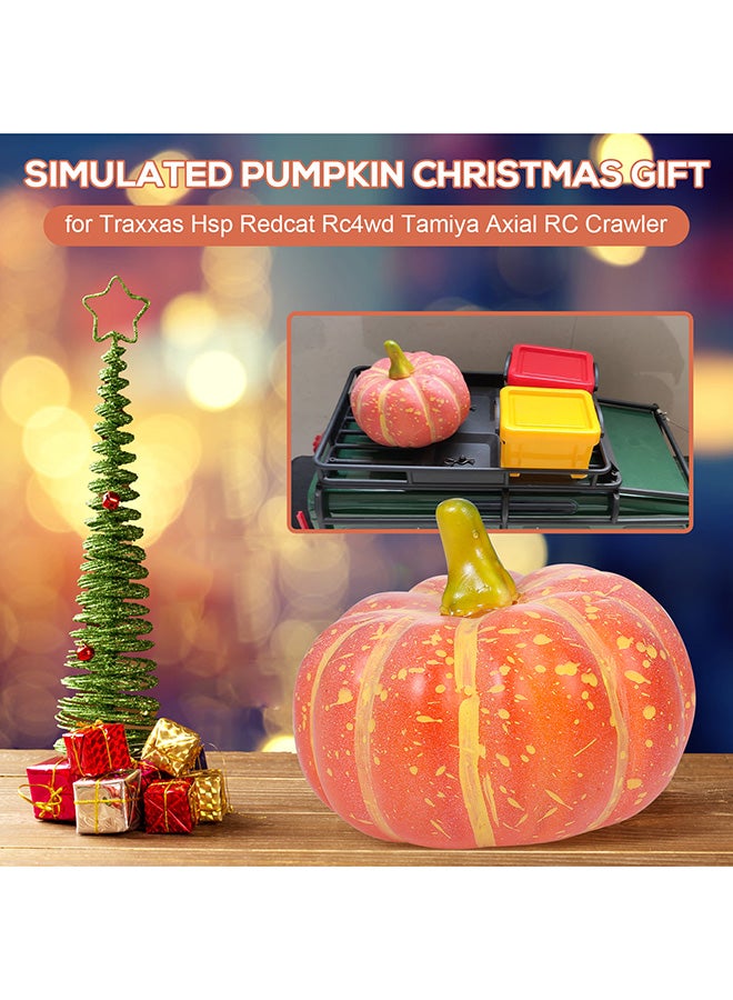 Simulated Pumpkin Christmas Gift Orange 9.5x8centimeter - v1577789659/N32663123A_4