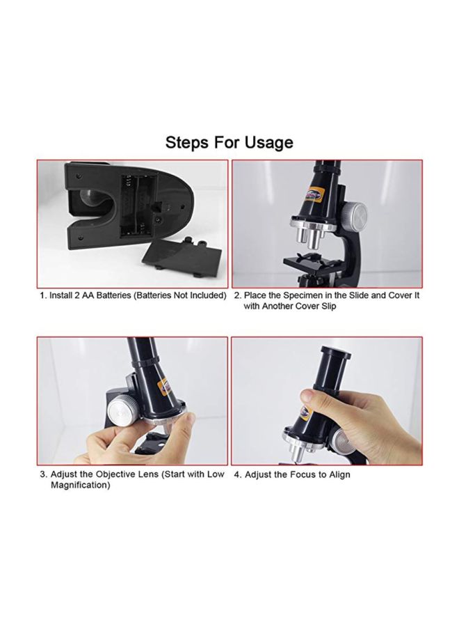 Houseekertools Portable  Microscope Kit Black/Silver  - Image 3