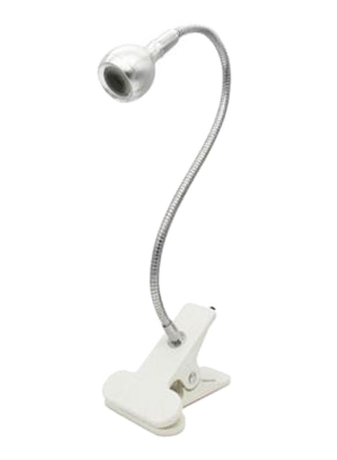 LED Clip-On Eye Protection Bedside Lamp Silver/White