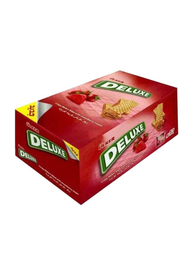 ويفر ديلوكس بالفراولة 40جرام عبوة من 12 قطعة