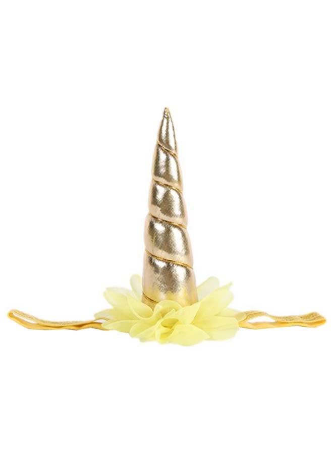 Flower Glitter Hair Hoop Birthday Party Unicorn Horn Headband  - Image 1