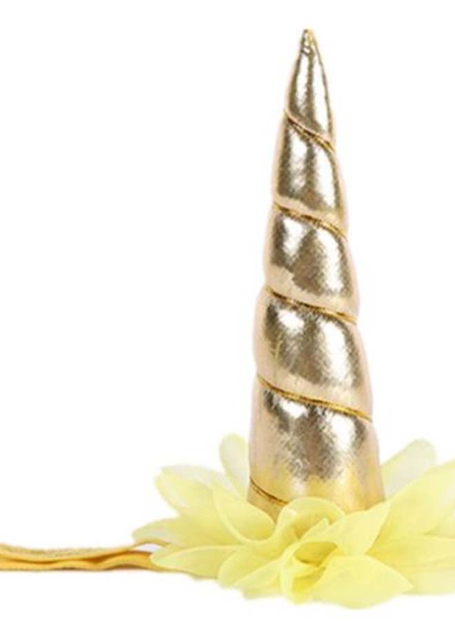 Flower Glitter Hair Hoop Birthday Party Unicorn Horn Headband  - Image 2