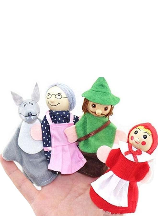 4-Piece Riding Hood Finger Puppet Set 7 x 4cm - Image 2