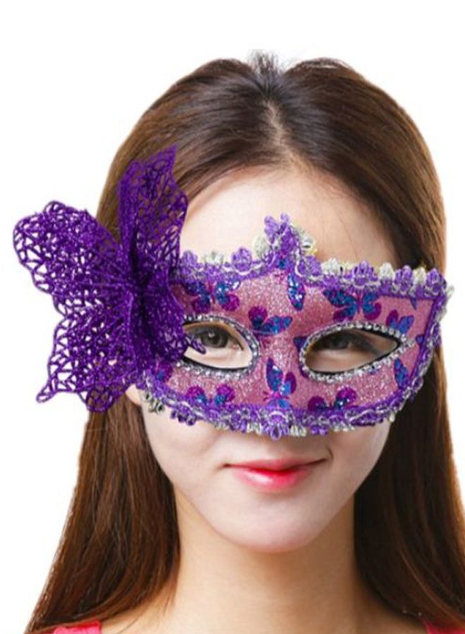 Masquerade Carnival Lace Eye Mask 19 x 12cm  - Image 2