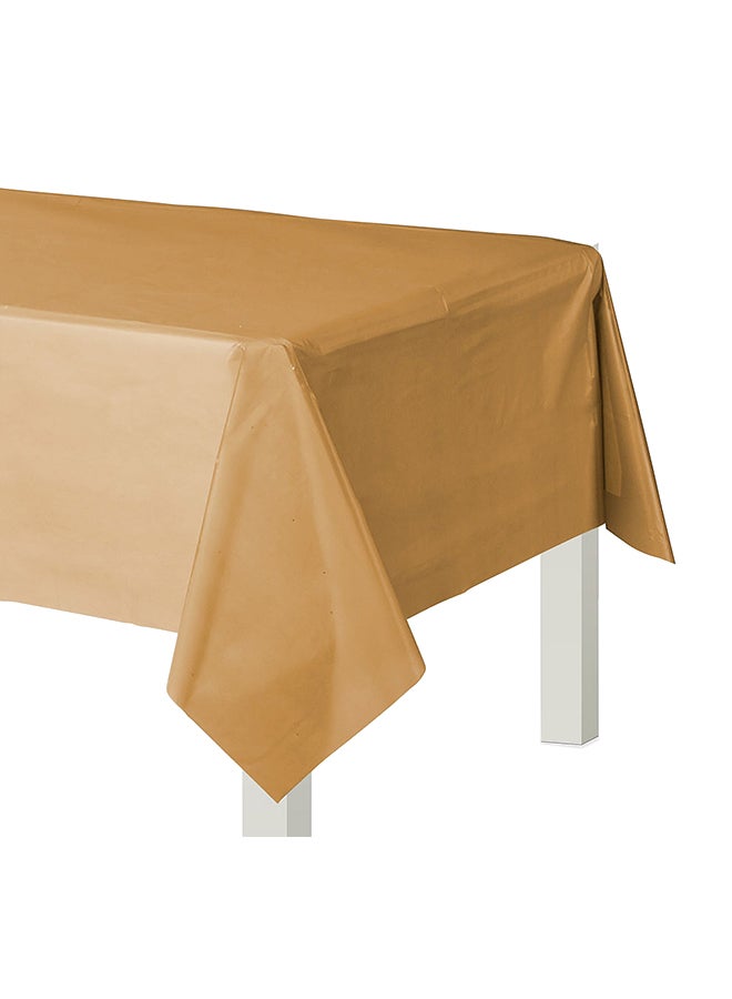 Plastic Table Cover Gold 54 x 108inch