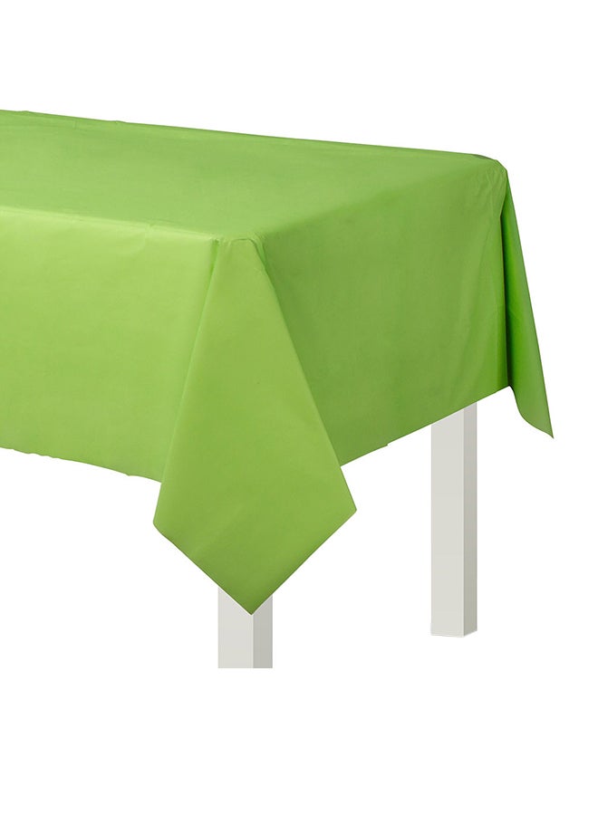 Party Time Plastic Table Cover Green 54 x 108inch 