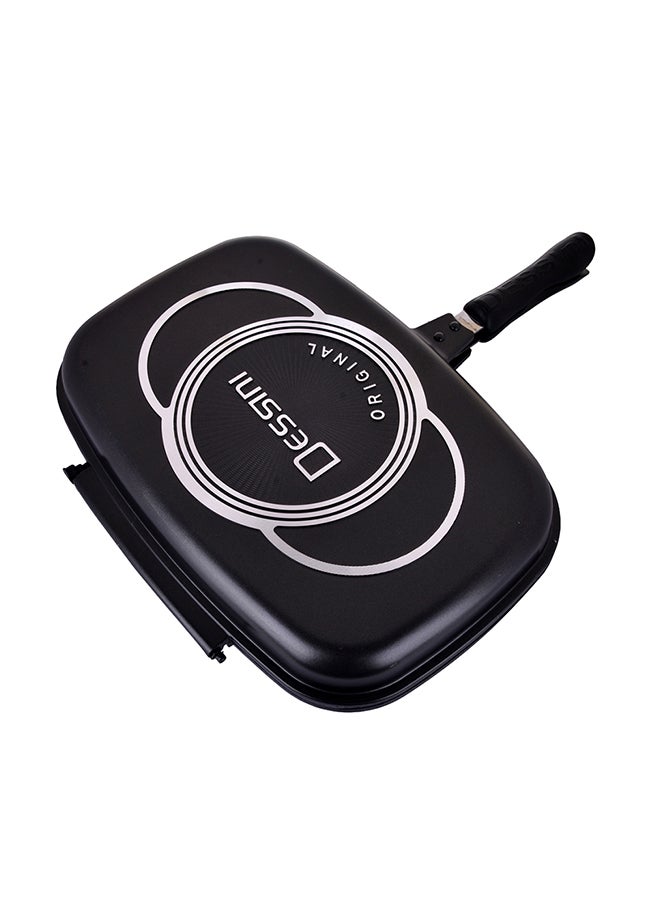 Non-Stick Double Grill Pan Black 36cm 