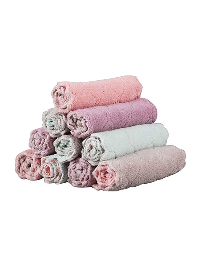 AIWANTO 10-Piece Kitchen Dishcloth Set Multicolour 29.4 x 21.8 x 7.9cm  - Image 1