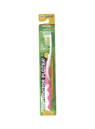 Doctor Plotka's Manual Toothbrush Pink/White - v1577797494/N33447281A_1