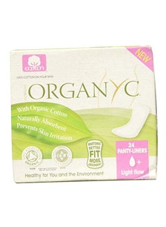 ORGANYC 24-Piece Cotton Panty Liners White  - Image 1