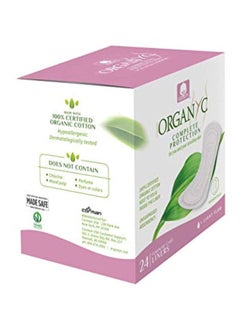 ORGANYC 24-Piece Cotton Panty Liners White  - Image 2