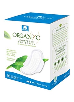 ORGANYC 10-Piece Complete Protection Cotton Pad White  - Image 1