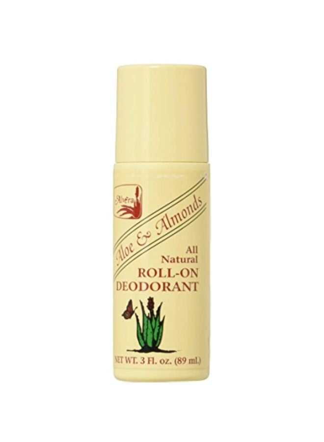 ALVERA Pack Of 2 Aloe And Almonds Roll-On Deodorants - Image 1