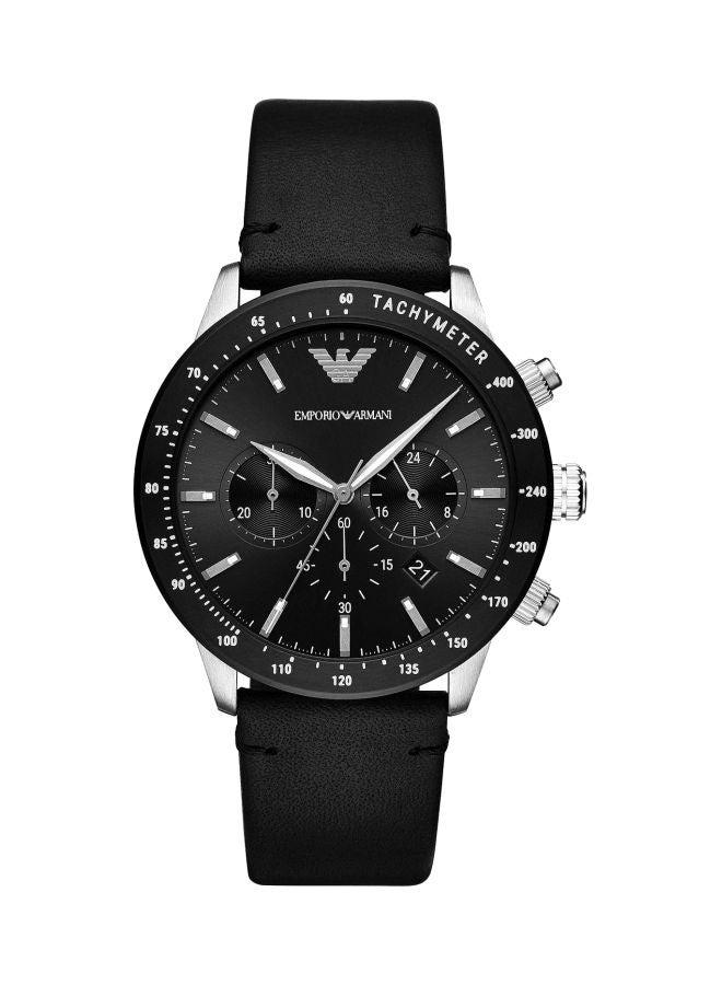 EMPORIO ARMANI Men's Water Resistant Chronograph Watch AR11243 - 43 mm - Black - Image 1