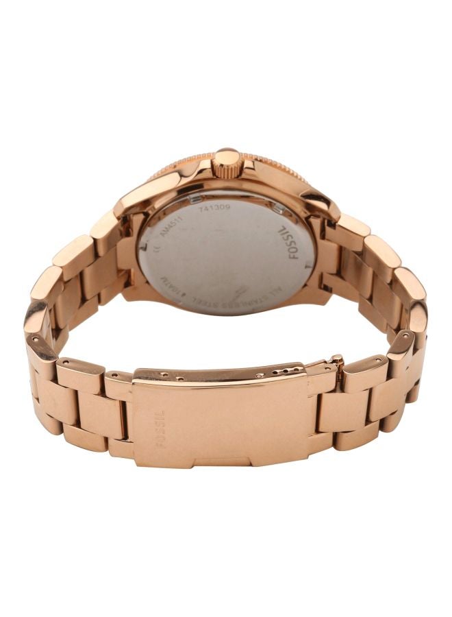 FOSSIL Women's Quartz Analog Watch AM4511 - 40 mm - Rose Gold  - Image 2