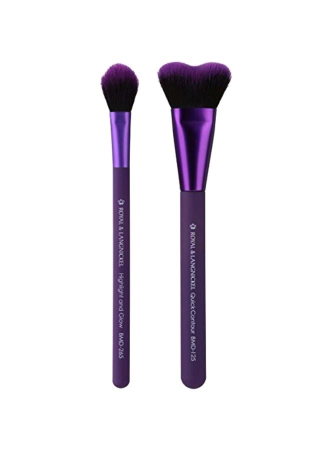 ROYAL BRUSH 2-Piece Make Up Brush Purple - Image 1