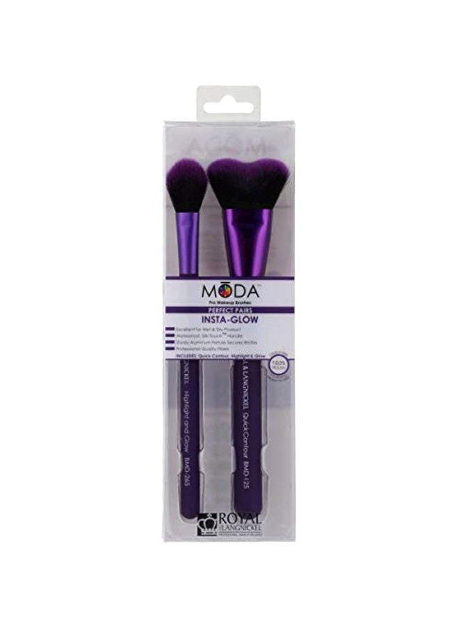 ROYAL BRUSH 2-Piece Make Up Brush Purple - Image 2