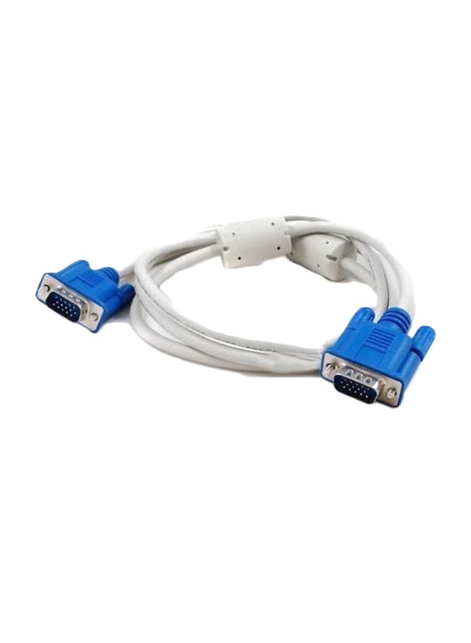 2B VGA Male To Male Adapter Cable Blue/White