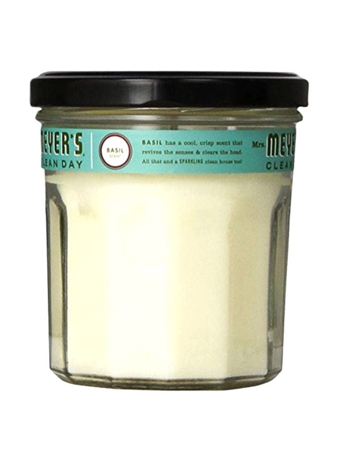 Lemon Verbena Scented Candle White