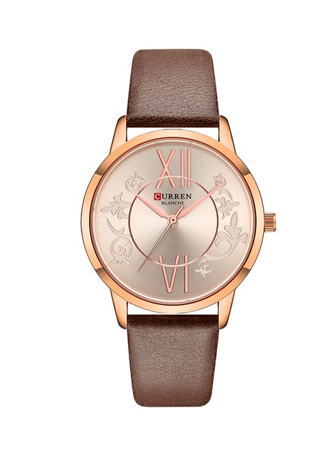Girls' Leather Analog Wrist Watch C9049L-4