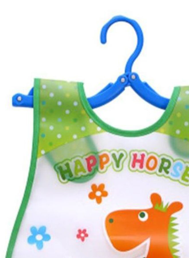 Cartoon Happy Horse Printed Feeding Bib - Image 2