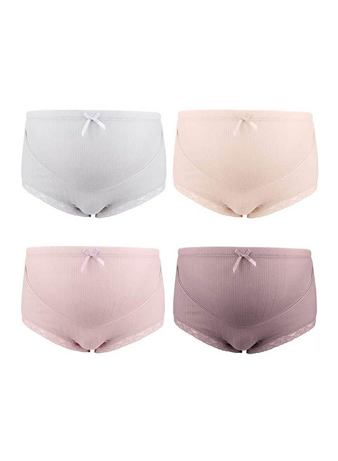 Better Look - 4-Piece Maternity Underwear Wo Over Bump Maternity Panties Multicolour - Image 1