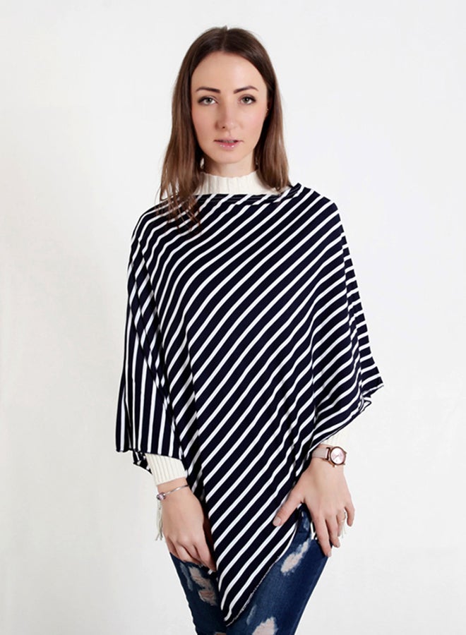 Wo Striped Shawl Large Nursing Scarves Multicolour - Image 2