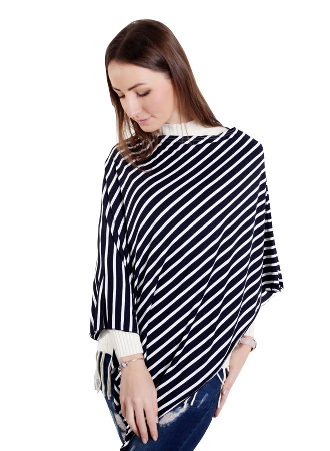 Wo Striped Shawl Large Nursing Scarves Multicolour - Image 1