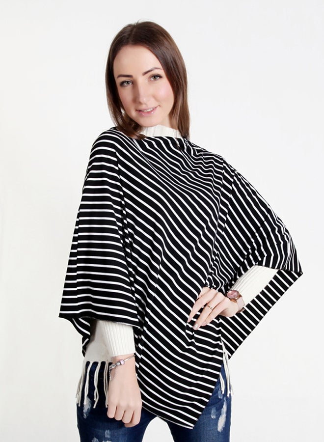 Wo Striped Shawl Large Nursing Scarves Multicolour - Image 3